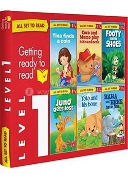 All set to Read- Level 1 : 6 books in a Red Box