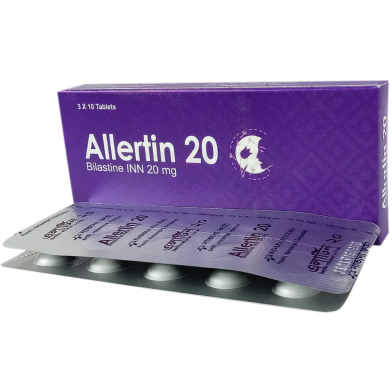 Allertin 20 mg Tablet 10's Strip image