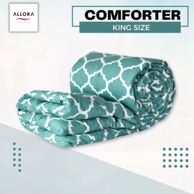 Allora Aqua Grid Comforter image