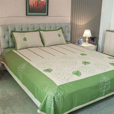 Allora Elegance Bedsheet (Hand-Stitched Design) image