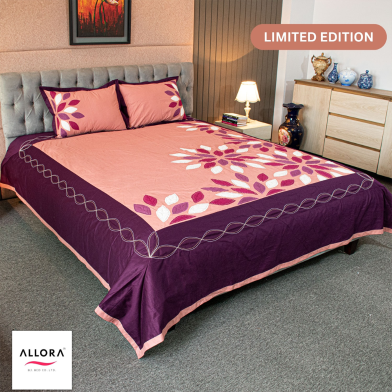 Allora Embroidered Bed Sheet image