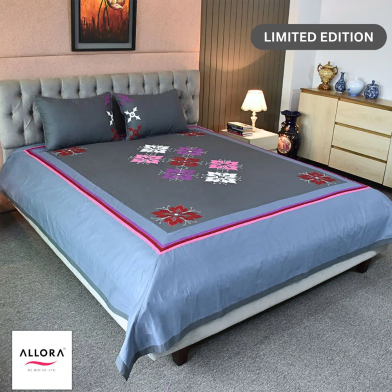 Allora Embroidered Bed Sheet image