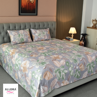 Allora Flora Printed Bed sheet image