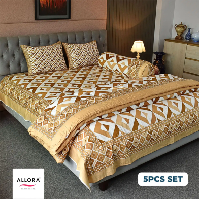 Allora Pattern Play Comforter Bedding Set – 5 Pcs image