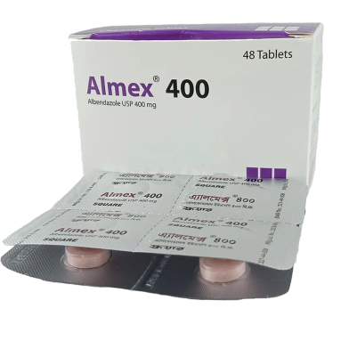 Almex400 mg Chewable 4s' Strip Tablet image