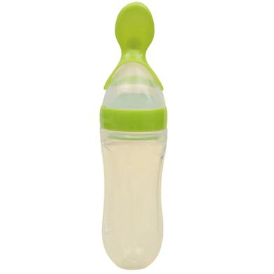 Alpha Baby Spoon Bottle Cereal Food Feeder - Green image