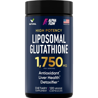 Alpha Flow Liposomal Glutathione 1750 mg 120 Veggie Capsules -482277161 image