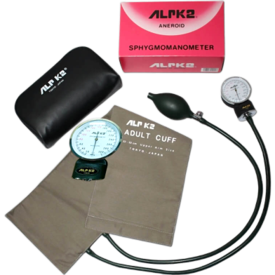 Alpk2 Japan Aneroid Blood Pressure Monitor Analog BP Machine with Stethoscope image