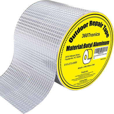 Super Waterproof Aluminium Foil Tape – Strong Butyl Rubber Seal Tape for Roof, Pipe and Leak Repair image