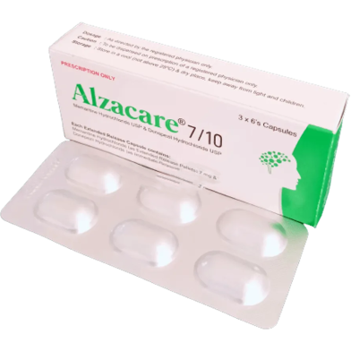 Alzacare 7 mg, 10 mg Capsule (Extended Release) 6's Strip image