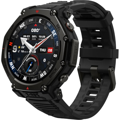 Amazfit T-Rex 3 Pro 1.5 Inch Amoled Display With 3000-nit GPS Rugged Smartwatch- Black ( 48mm) image