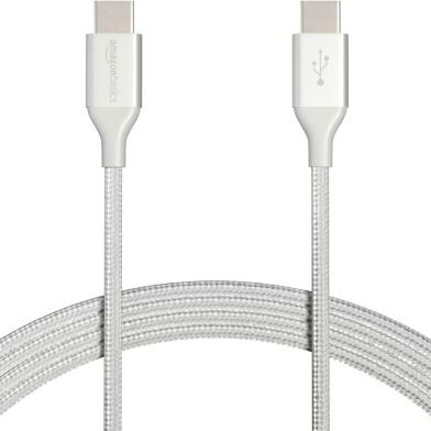 Amazon Basics Double Braided Nylon USB Type-C to Type-C 2.0 Cable image