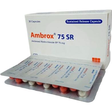 Ambrox Sr 75 mg Capsule 10's Strip image