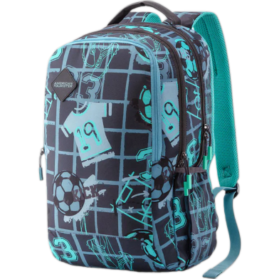 American Tourister Pazzo Bagpack 01 Grey And Mint image