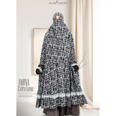 Glam Touch Amina Extra Long Multi-Purpose Khimar | image