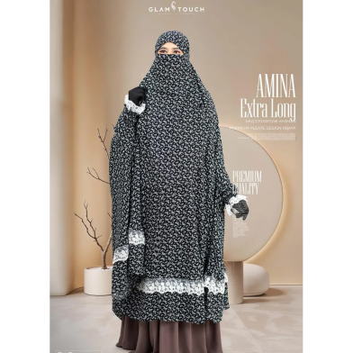 Glam Touch Amina Extra Long Multi-Purpose Khimar | image