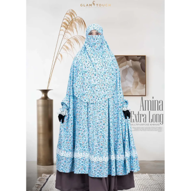 Glam Touch Amina Extra Long Multi-Purpose Khimar | image