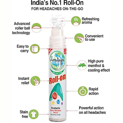Amrutanjan Pain Roll on 10ml Slide 2