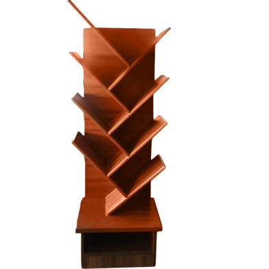 Andormahal MDF made Stylish Corner Book Shelf (4ft by 1.5ft) image