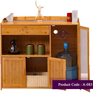 Andormahal Kitchen Storage Cabinet Glass View Made of Melamine Laminated Board (Code- A83z) image