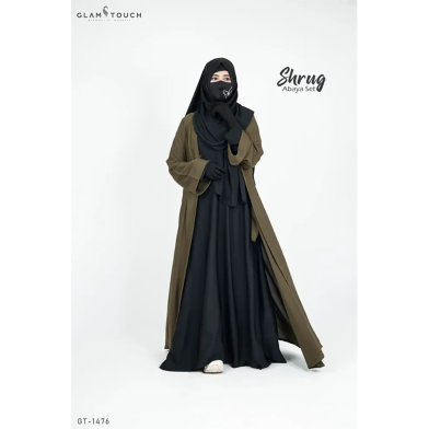 Glam Touch Anika Cape Style Abaya Gown image