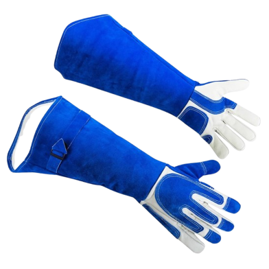 Animal Handling Gloves Bite Proof Reinforced Leather for Dog Training,Cat Scratch,Multipurpose Pet Glove, Grooming,Falcon,Grabbing,Reptile,Snake image