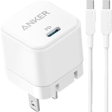 Anker 20W Ultra Fast Charging Adapter with USB-C to USB-C Cable image