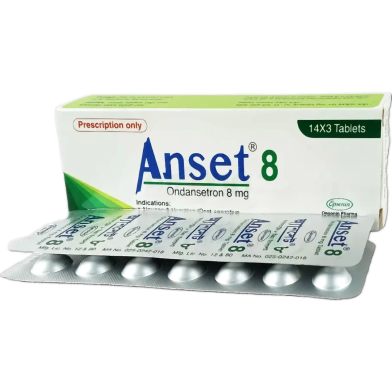 Anset 8 mg Tablet 10's Strip image