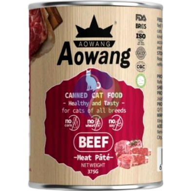 Aowang Cat Can F ood - Beef Meat Pate For All Age Cats 375g | Cat wet Food image