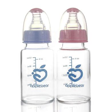 Apple Bear Ab-220 Glass feeding bottle 120ml image