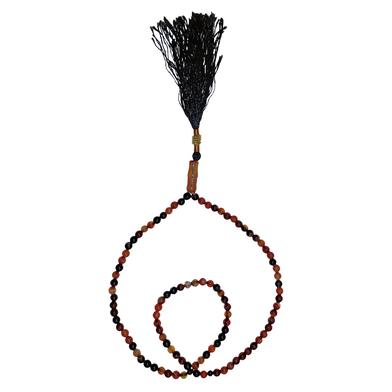 National Impex Aqeeq Stone Tasbih(তসবিহ) - 99 Dana (Choclate Black Color) - Small Dana image