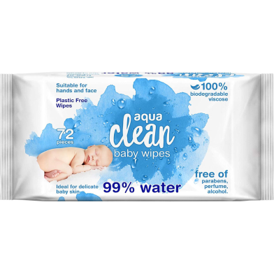 Aqua Clean Baby Wet Wipes 72 Pcs -5304000311827 image