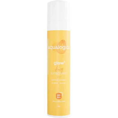 Aqualogica All Glow Plus Dewy Sunscreen Gel With Papaya And Vitamin C 50 gm image