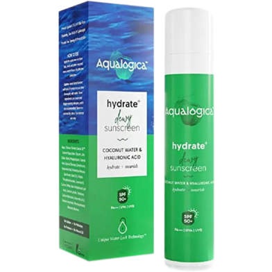 Aqualogica HydratePlus Dewy Sunscreen with SPF 50 For UVA/B and Blue Light Protection Gel -310702280 image