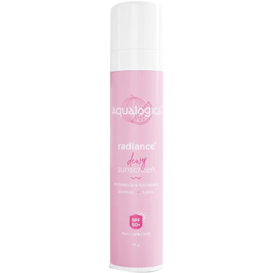 Aqualogica Radiance Plus SPF 50 Plus Dewy Sunscreen Gel 50 Gm – For Oily And Acne-Prone Skin image