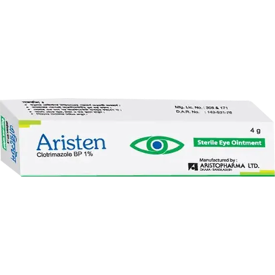 Aristen 1 Percent Ophthalmic Ointment 4 gm tube image