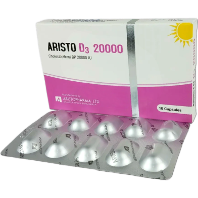 Aristo D3 20000 Iu Capsule 10'S Strip image