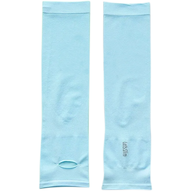 Arm Hand Sleeve 1 Pair Thumb Hole Shape UV Sun Protection Unisex Breathable Outdoor Sports Soft And Light Weight Opp Bag Packaging image