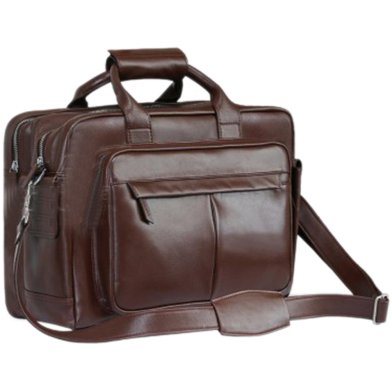 Armadea Big Size Corporate Design Official And Laptop Bag Chocolate image