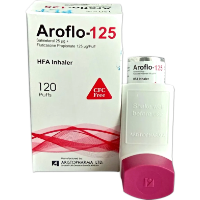 Aroflo (25 Mcg, 125 Mcg)/Puff Inhaler 120 Metered Doses image