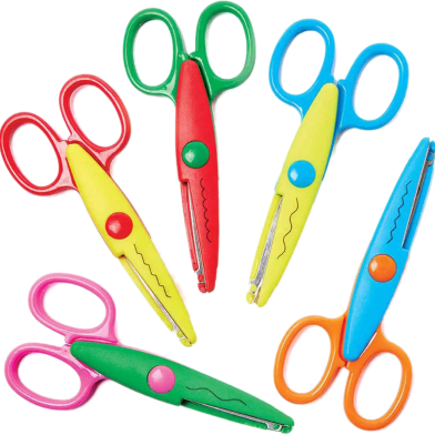 Art And Craft Zig Zag paper Scissor (set of 1) image