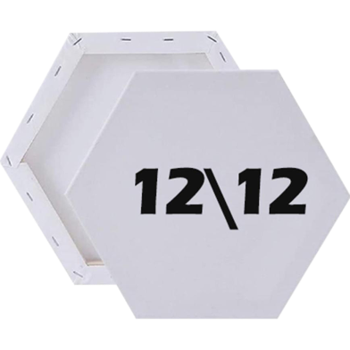 Artist Painting Canvas Hexagon Shape 12/12 image