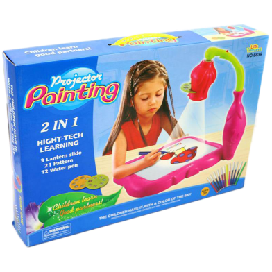 Artist Projector Painting Kit A Cute Toy Set For Kids Age 3 Combination Of Battery Operated -132248668 image