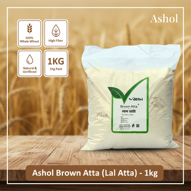Ashol Brown Atta (Lal Atta) - 1kg Slide 2
