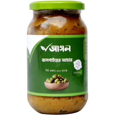 Ashol Olive Pickle Smashed (Jolpai Achar Vorta) - 350Gm image