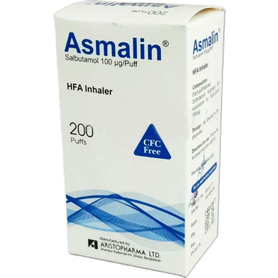 Asmalin 100 Mcg/Puff Inhaler 200 Metered Doses image