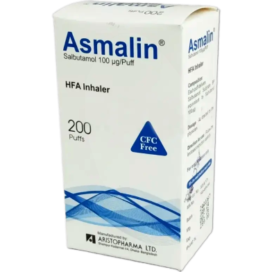Asmalin - 100 mcg/puff (200 metered doses) image