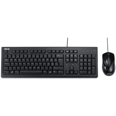 Asus U2000 Wired Keyboard Mouse Combo - Black image