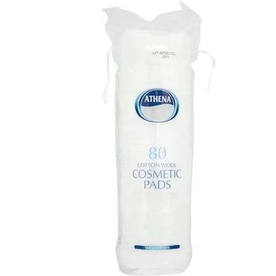 Athena Cotton Wool Cosmetic Pads 80Pcs image