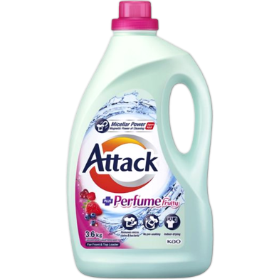 Attack Liquid Detergent Bottle Perfume Fruitty-3.6 kg image